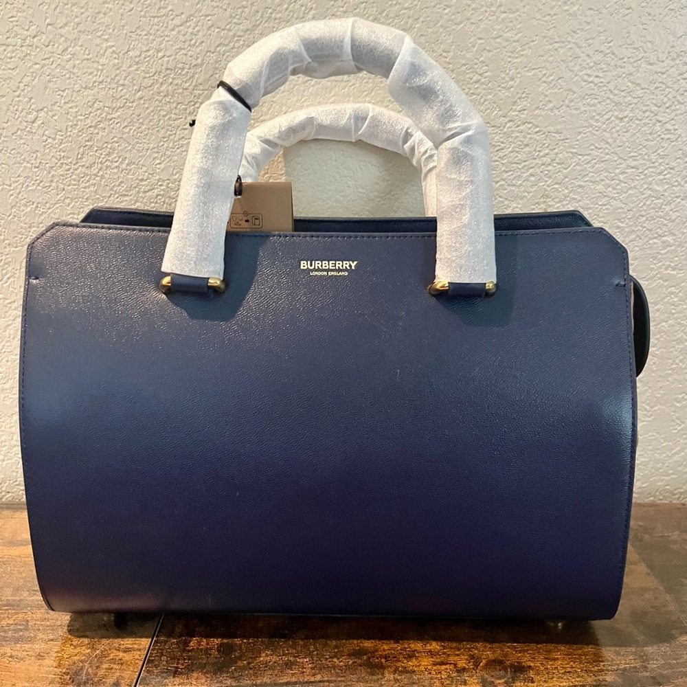 Set Burberry Navy Blue Women's Bag and wallet